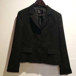 Ann Taylor Black Suit Jacket Blazer Size 10